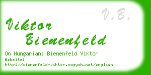 viktor bienenfeld business card